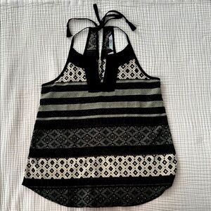 ATHLETA Halter Tassel Tie Top